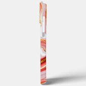 赤鮮やかと金ゴールドの抽象芸術 Case-Mate iPhoneケース (裏面 / 左)