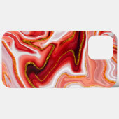 赤鮮やかと金ゴールドの抽象芸術 Case-Mate iPhoneケース (裏面 (横))