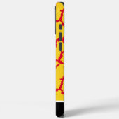 赤鮮やかと黄色の形状のデザイン Case-Mate iPhoneケース (裏面 / 左)