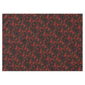 赤鮮やかと黒の斑紋 テーブルクロス (正面(横))