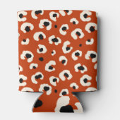 赤鮮やかはっきりしたレオパードスタイリッシュアニマルプリント 缶クーラー (裏面)