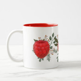 赤鮮やかラズベリー離れフローラ ツートーンマグカップ