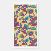 赤鮮やか目の織はっきりした織アート (正面)