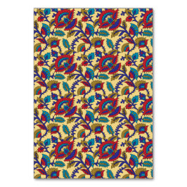 赤鮮やか目の織はっきりした織アート テーブルナンバー