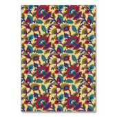 赤鮮やか目の織はっきりした織アート テーブルナンバー (裏面)