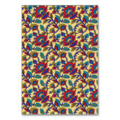 赤鮮やか目の織はっきりした織アート テーブルナンバー (正面)