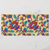 赤鮮やか目の織はっきりした織アート メニュー (裏面)