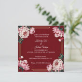 赤鮮やか色 招待状 (スタンド正面)