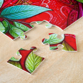 赤鮮やか髪 ジグソーパズル (側面)