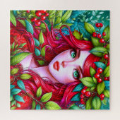 赤鮮やか髪 ジグソーパズル (横)