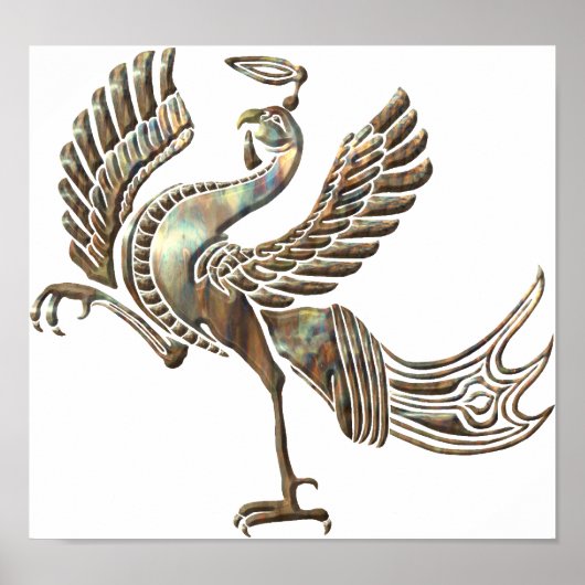 赤鳥は銅を加熱した ポスター (正面)