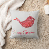 赤鳥付きクリスマスピロー クッション (ブランケット)