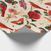 赤鳥蝶・キノコ ラッピングペーパー (角)