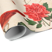 赤鳥蝶・キノコ ラッピングペーパー (ロールコーナー)