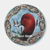 赤鴨磁石 マグネット (正面)