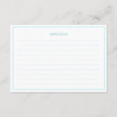 赤鶏カントリーキッチンブライダルシャワーレシピ エンクロージャーカード (裏面)