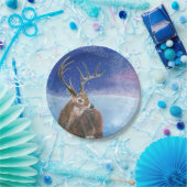 赤鹿（Cervus elaphus） ペーパープレート (パーティー)