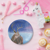 赤鹿（Cervus elaphus） ペーパープレート (パーティー)