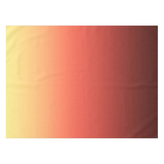 赤黄グラデーション。 テーブルクロス (正面(横))