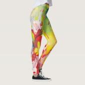 赤黄ブルーグリーンモダンカラフルテンプレート レギンス (右)