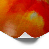 赤黄緑抽象芸術表現主義絵画 ポスター (コーナー)