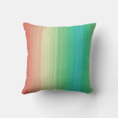 赤黄緑青ストライプ クッション (裏面)