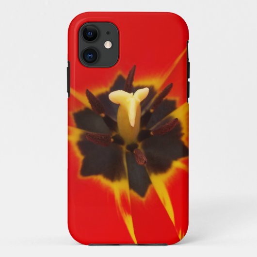 赤黄色のチューリップ Case-Mate iPhoneケース (裏面)