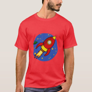 赤黄色のメンズTシャツ Tシャツ