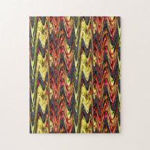 赤黄色のリンゴの庭　抽象画