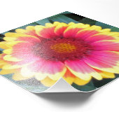 赤黄色の花 フォトプリント            (角)