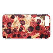 赤黄色デイジー花柄抽象デザイン Case-Mate iPhoneケース (裏面(横))