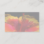 赤黄色ハイビスカスフローラ名刺 名刺 (裏面)