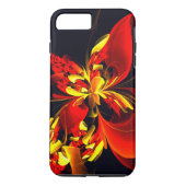 赤黄花現代抽象美術文様#10 Case-Mate iPhoneケース (裏面)