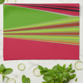 赤黄金緑 キッチンタオル (折り畳み)