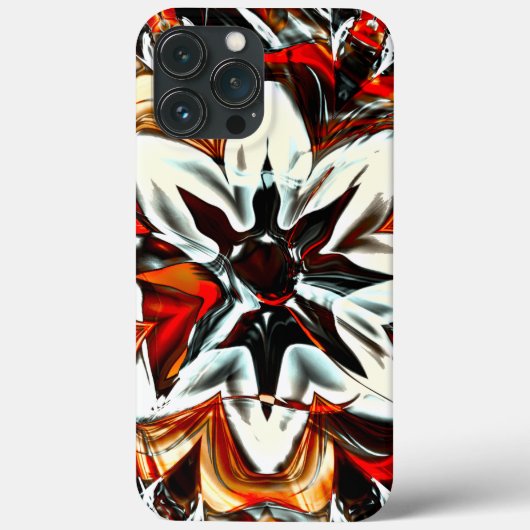 赤黄金色に囲まれたセピアから白の花 Case-Mate iPhoneケース (裏面)