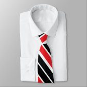 赤黒と白のダブルストライプの ネクタイ (タイ)