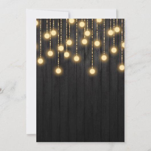 赤黒と金ゴールド招待状 招待状 (裏面)