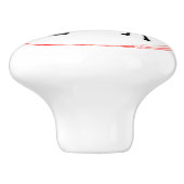 赤黒のグレートデーン セラミックノブ (側面)