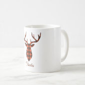 赤黒のプライマライズされたバック頭 コーヒーマグカップ (正面右)