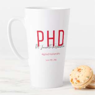 赤黒の大学院記念日、博士号PhD カフェラテマグ