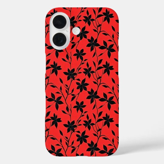 赤黒の花 Case-Mate iPhoneケース (裏面)