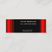 赤黒の薄い名刺4 スキニー名刺 (裏面)