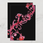 赤黒の魔法の実 招待状 (正面/裏面)