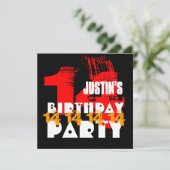 赤黒の14歳誕生日パーティー14歳V06 招待状 (スタンド正面)