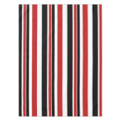 赤黒はっきりしたのテーブルクストライプロス テーブルクロス (正面)