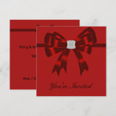 赤黒オールオケージョン パーティー 招待状 (正面/裏面)