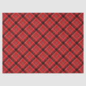赤黒クラシックタータンチェック格子模様 薄葉紙 (正面)