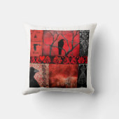 赤黒クロアアート クッション (裏面)