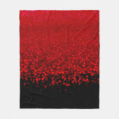 赤黒グリッター グラデーション フリースブランケット (正面)