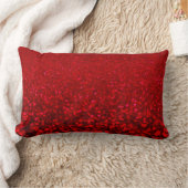 赤黒グリッター グラデーション ランバークッション (ブランケット)